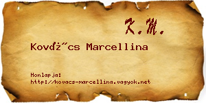 Kovács Marcellina névjegykártya