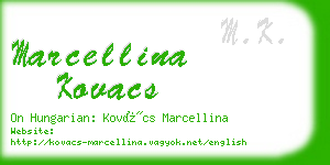 marcellina kovacs business card